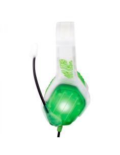 FR-TEC Ghost Auriculares Alámbrico Diadema Juego Verde, Transparente, Blanco