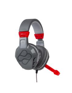 FR-TEC Samus Auriculares Alámbrico Diadema Juego Negro, Gris, Rojo