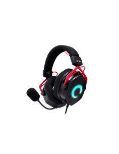 FR-TEC Blade Enso Auriculares Alámbrico Diadema Juego Negro, Rojo