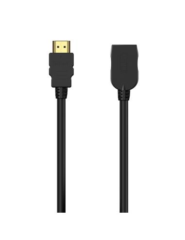 AISENS Cable HDMI V2.0 Prolongador Premium Alta Velocidad / Hec 4K@60Hz 18Gbps, A/M-A/H, Negro, 1.0M