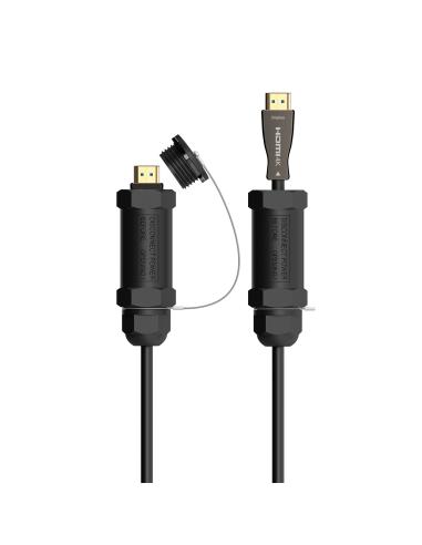 AISENS Cable HDMI V2.1 AOC con Armadura Ultra Alta Velocidad / Hec 8K@60Hz 4K@120Hz 4:4:4 48Gbps, A/M-A/M, Negro, 20M