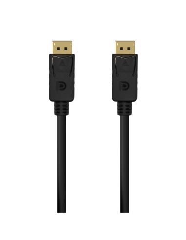 AISENS Cable DISPLAYPORT V1.2 4K@60Hz, DP/M-DP/M, Negro, 0.5M