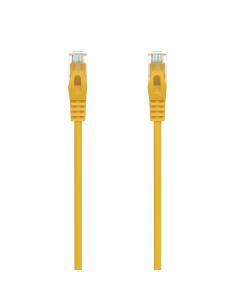 AISENS Cable de Red Latiguillo RJ45 LSZH Cat.6A 500 Mhz UTP AWG24, Amarillo, 0.5M