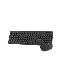 SUBBLIM Teclado Ergonómico y ratón Combo Business Slim Silencioso Inalámbrico 2.4G