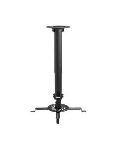 AISENS Soporte Universal Giratorio, Inclinable y Extensible de Techo para Proyector 13.5Kg, Negro