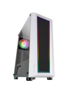 Mars Gaming MC-ART Blanco Caja PC Gaming ATX Doble Cristal Templado Dibujable ARGB 12 Modos Ventilador 12cm