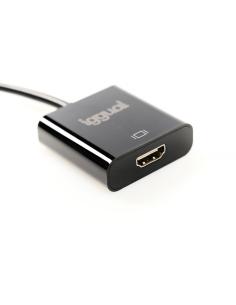 iggual IGG318041 adaptador de cable de vÍ­deo 0,25 m DisplayPort HDMI Negro