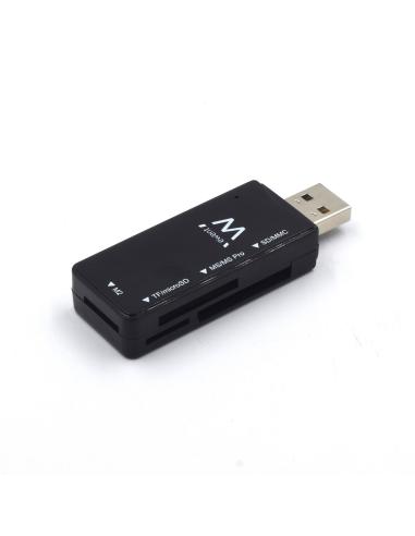 Ewent EW1049 lector de tarjeta USB 2.0 Negro