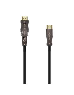 AISENS Cable Hdmi V2.1 AOC Desmontable Ultra Alta Velocidad / Hec 8K@60Hz 4K@120Hz 4:4:4 48Gbps, A/M-D/A/M, Negro, 50M