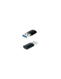 Nanocable Adaptador USB-A 3.1 a USB-C, USB-A/M-USB-C/H, Negro