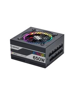 UNYKAch ATX Atilus RGB Black 650W unidad de fuente de alimentación 20+4 pin ATX Negro