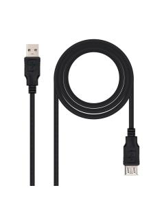 Nanocable CABLE USB 2.0, TIPO A/M-A/H, NEGRO, 1.8 M