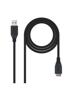 Nanocable CABLE USB 3.0, TIPO A/M-MICRO B/M, NEGRO, 2.0 M