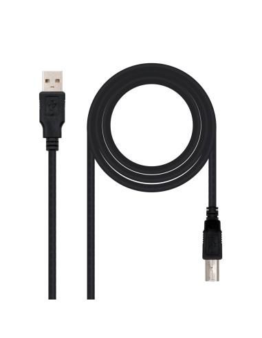 Nanocable CABLE USB 2.0 IMPRESORA, TIPO A/M-B/M, NEGRO, 4.5 M