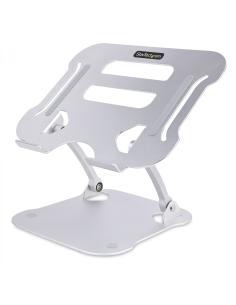 StarTech.com Soporte Ergonómico de Ordenador para Sobremesa - Base Soporte Ergonómico para Portátil de Altura Ajustable - Alumin