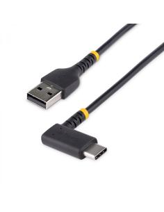 StarTech.com Cable 1m USB A a USB C Acodado - en Íngulo Recto - Cable USB-C de Carga Rápida - de Alta Resistencia - USB 2.0 A a