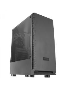 Mars Gaming MCN2 Caja PC Gaming ATX Ventana Lateral Completa Rejilla Delantera Diseño Cámara Dual Ventilador Trasero 12cm Negro