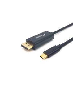 Equip 133428 adaptador de cable de vÍ­deo 3 m USB Tipo C DisplayPort Gris