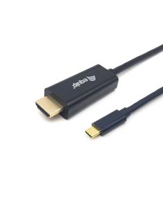 Equip 133413 adaptador de cable de vÍ­deo 3 m USB Tipo C HDMI tipo A (Estándar) Negro