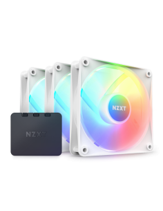 NZXT F120 Core RGB Carcasa del ordenador Ventilador 12 cm Blanco 3 pieza(s)