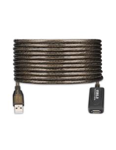 Ewent EW1022 cable USB 15 m USB 2.0 USB A Negro