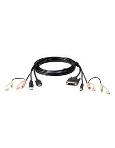 ATEN Cable KVM HDMI a DVI-D USB con audio de 1,8 m