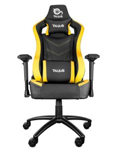 TALIUS silla Vulture gaming negra/amarilla butterfly, base nylon, ruedas nylon