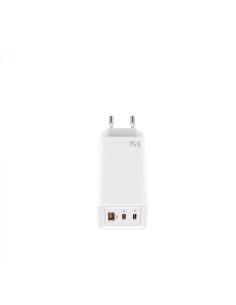 Leotec Cargador 65W GaN 2 USB-C PD + 1 USB-A Blanco