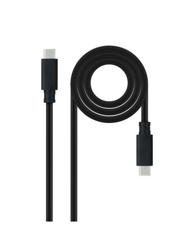 Nanocable Cable USB 3.1 Gen2 10Gbps 5A, 4K/60Hz, USB-C/M-USB-C/M, Negro, 2 m