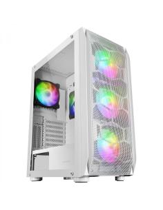 Mars Gaming MC-KX Blanco Torre Gaming Premium E-ATX Sistema CPU FREEZER 5 Ventiladores ARGB Ultra-silenciosos Controladora ARGB 