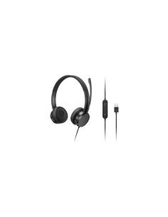 Lenovo 4XD1K18260 auricular y casco Auriculares Alámbrico Diadema Música/uso diario USB tipo A Negro