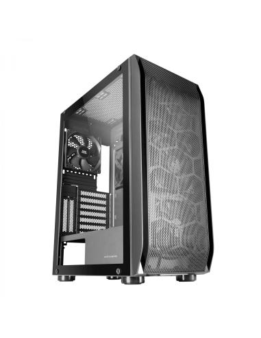 Mars Gaming MC-PRO2 Torre Profesional E-ATX Sistema CPU FREEZER 5 Ventiladores Ultra-silenciosos y Frontal Metal-Mesh Negro