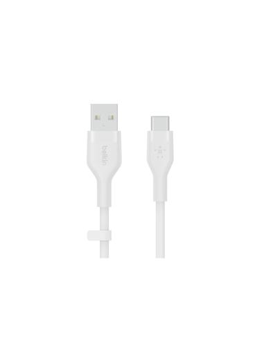 Belkin BOOSTâ??CHARGE Flex cable USB 2 m USB 2.0 USB C Blanco