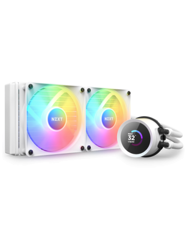 NZXT Kraken 240 RGB Procesador Sistema de refrigeración líquida todo en uno 12 cm Blanco 1 pieza(s)