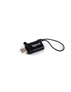 Iggual adaptador usb otg tipo c a usb-a 3.1 negro