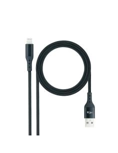 Nanocable cable lightining-usb a/m, negro, 1 m