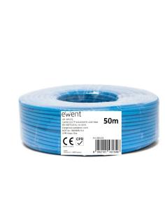 Ewent bobina cable red cat6a u/utp,lszh,50m