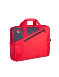 Monray maletín portátil 15,6"  bolsillo ext. rojo