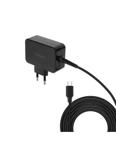 Tooq cargador portatil gan usb-c pd 65w negro