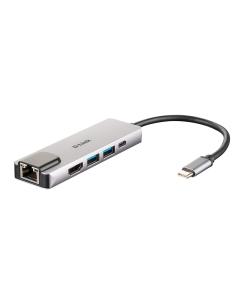 D-link dub-m520 hub usb-c hdmi/2usb 3.0/usb-c/ethe