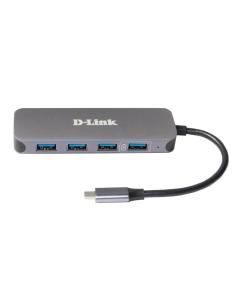 D-link dub-2340 usb-c 4xusb 3.0 hub pd