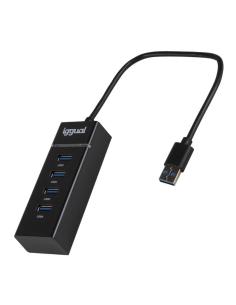 Iggual hub usb-a 3.0 x 4 puertos usb-a 3.0