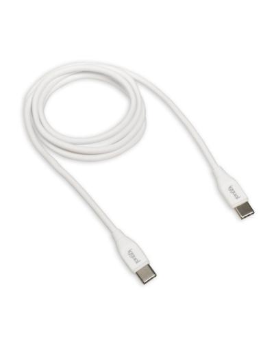 Iggual cable usb-c/usb-c 100 cm blanco q3.0 3a