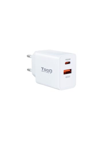 Tooq cargador de pared doble usb-c pd+ usb a