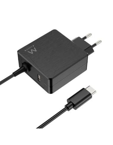 Ewent cargador usb-c pd 45w +puerto usb-a