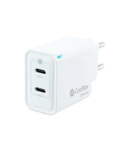 Coolbox cargador gan 35w usb-c/usb-c pared