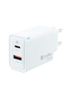 Coolbox cargador pared gan 45w usb-c/usb-a