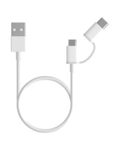 Xiaomi cable 2 en 1 usb micro usb/tipo c 1 m