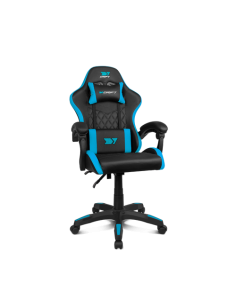 DRIFT DR35BL silla para videojuegos Silla para videojuegos de PC Asiento acolchado Negro, Azul