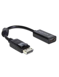 Delock adaptador displayport m a hdmi h negro